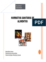 DIGESA Normativa Sanitaria de Alimentos