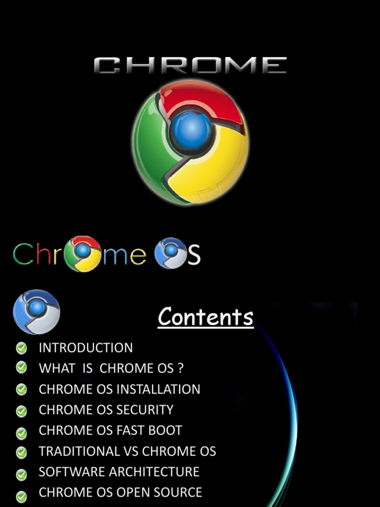 Introduction What Is Chrome Os ? Chrome PDF Operating System Operating System Families