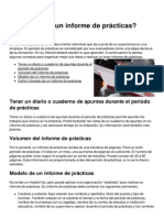 Como Hacer Un Informe de Practicas