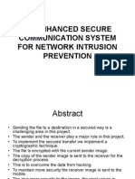 An Enhanced Secure Communication System For Network Intrusion