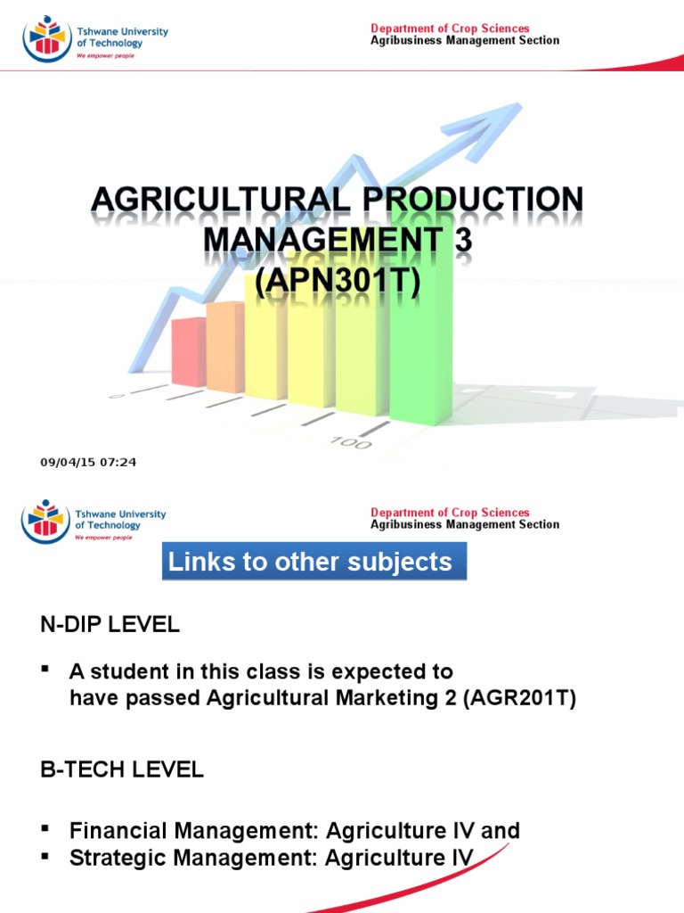 Agribusiness Planning Essentials | PDF | Strategic Management | Risk