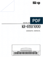 Roland KR 4700 5000 Owner Manual