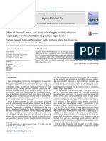 Effect of Thermal Stress and Short-Wavelength Visible Radiation - 2015