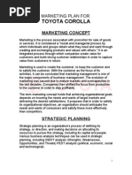 Download Toyota Corolla Pakistan Market Plan by muhammadamad8930 SN27833766 doc pdf