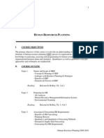 Challenge Exam - Human Resources Planning Outline 2010 PDF