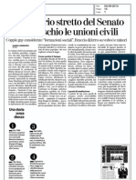 Unioni civili. Rassegna stampa 04.09.15