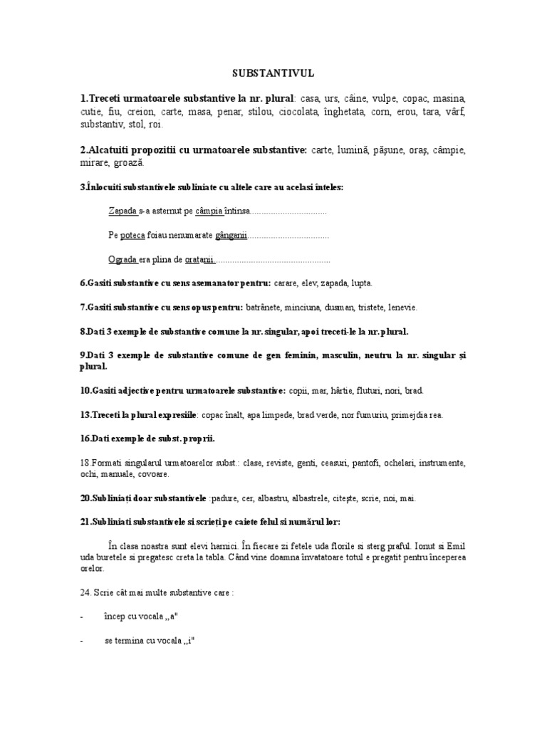 Substantivul