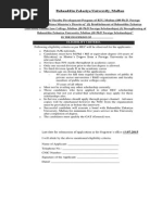 Bahauddin Zakariya University, Multan: Eligibility Criteria