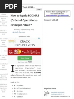 Download 10 How to Apply BODMAS Order of Operations Principle _ Rule _ _ Gr8AmbitionZpdf by Sushil Mundel SN278389950 doc pdf