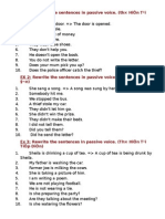 Lesson 16 The Passive Voice EXs