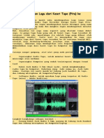 Cara Memindahkan Lagu Dari Kaset Tape
