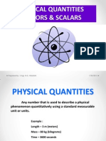 Physical Quantities: Vectors and Scalars Explained