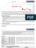 Monthly Strategy Report - September 2015: Month Gone by