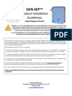 GenSep Diesel Install Guidelines Jan09 PDF