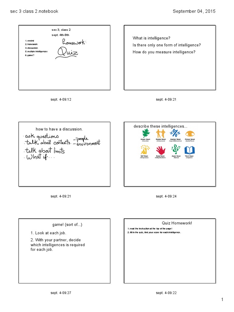 Sec 3 Class 2 | PDF