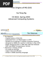 The Origins of MS-DOS