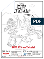 Disney On Ice Dare To Dream Activity Sheets