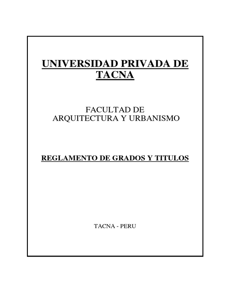 Reglamento de Grados y Titulos de la FAU.pdf Architect