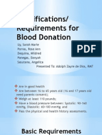 Donor Requirements