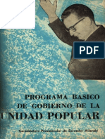 Programa Básico Del Gobierno de La Unidad Popular
