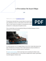 Basics of Fire Prevention On Board Ships