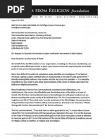FFRF Letter to Arkansas