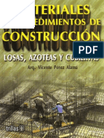 Materiales Y Procedimientos de Construcción Losas, Azoteas Y Cubiertas - Vicente Pérez Alamá