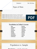 Day 4 - Types of Data