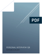 Airline Personal Interview QB