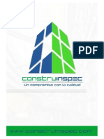 PORTAFOLIO DE SERVICIOS CONSTRUINSPEC PEREIRA - RISARALDA - COLOMBIA