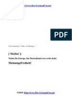 NIXDA: MeinungsFreiheit! Meinungs - & Gedankenfreiheit Ist Nichts Für Deutsche & Europäer!