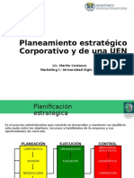 Planeamiento Estratégico Corporativo y de Una UEN