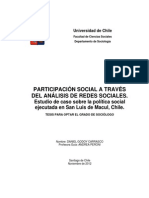 Participacion Social A Traves Del Analisis de Redes Sociales