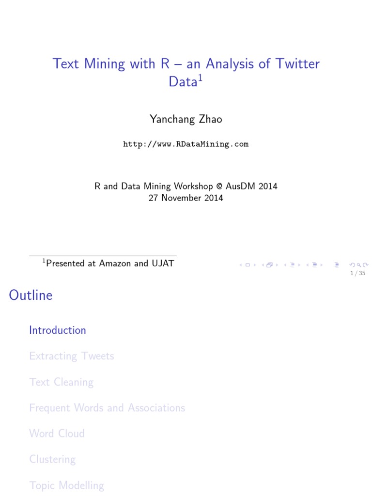 Twitter Data Mining with R Analysis | PDF | R (Programming Language ...