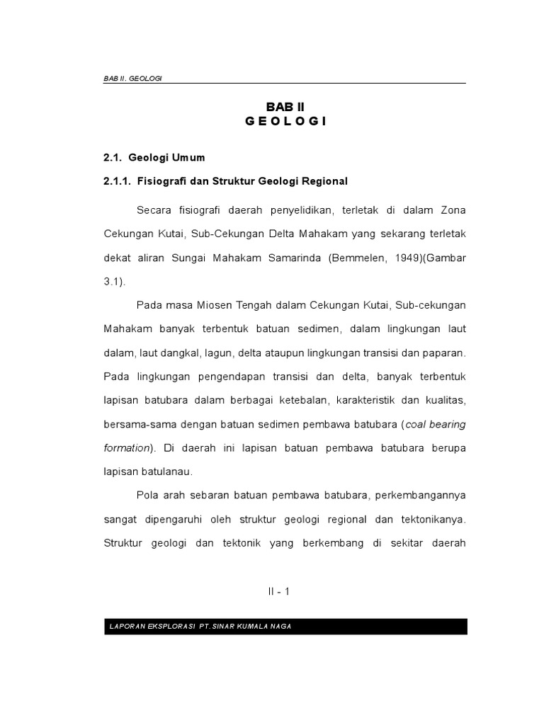 Bab Ii Geologi Pdf