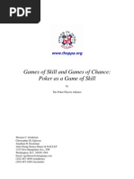 Download Games of Skill and Games of Chance Poker as a Game of Skill - PPA 2009 by pokerplayersalliance SN27851319 doc pdf