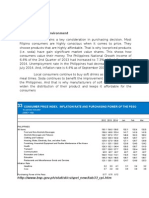 Economic Environment: Consumer Price Index, Inflation Rate and Purchasing Power of The Peso