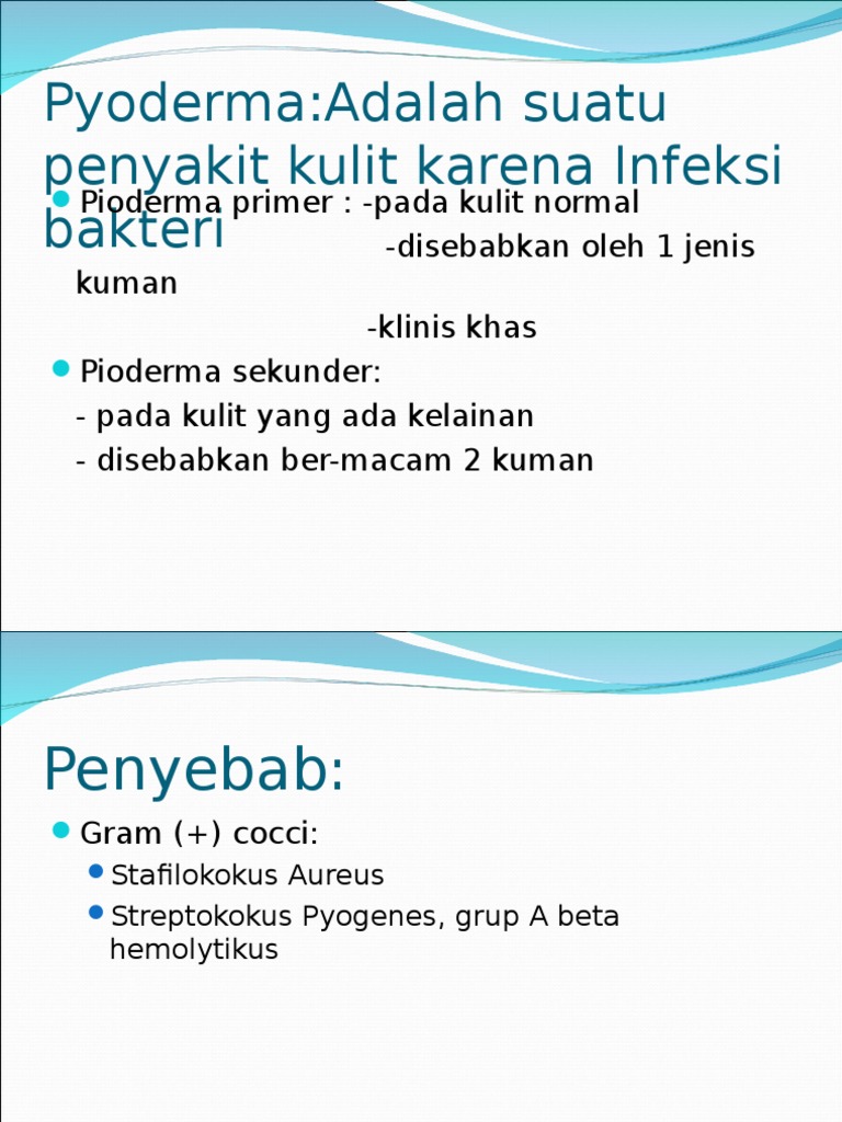 Kuliah Pioderma | PDF | Ilmu Sosial | Sains & Matematika