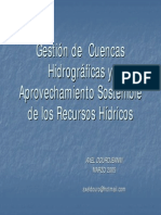 Axel Dourojeanni Gestion Cuencas y Girh