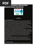 Download Contoh Makalah Analisis Pekerjaan Dalam Manajemen Sumber Daya Manusia Rev5 by Iqbal R SN278540795 doc pdf