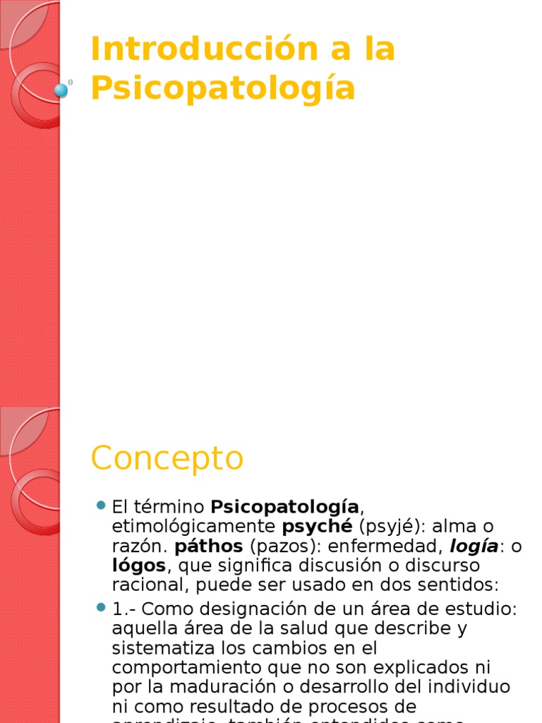 Introduccion A La Psicopatologia | PDF | Psicopatología | Ciencias del ...