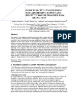 Framework For Civil Engineering Research: Addressing Safety and Sustainability Through Disaster Risk Reduction