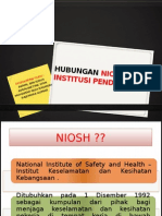 Hubungan Niosh Dan Institusi Pendidikan