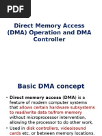 Direct Memory Access (DMA) Operation and DMA Controller