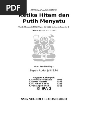Artikel Analaisis Cerpen