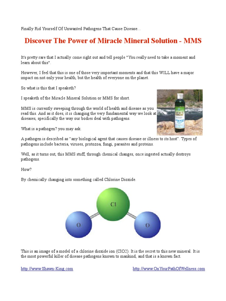 Discover The Power of Miracle Mineral Solution MMS Earth & Life