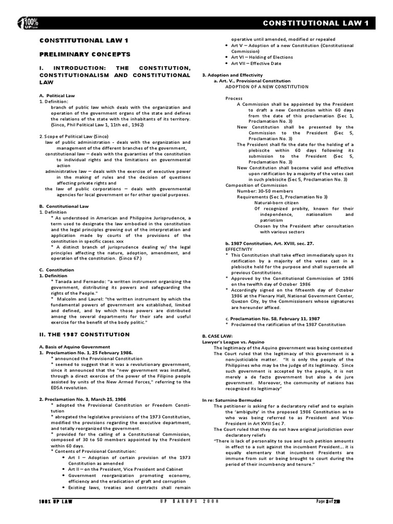 Political Law Reviewer | PDF