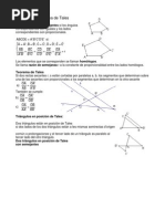 Semejanza. Teorema de Tales