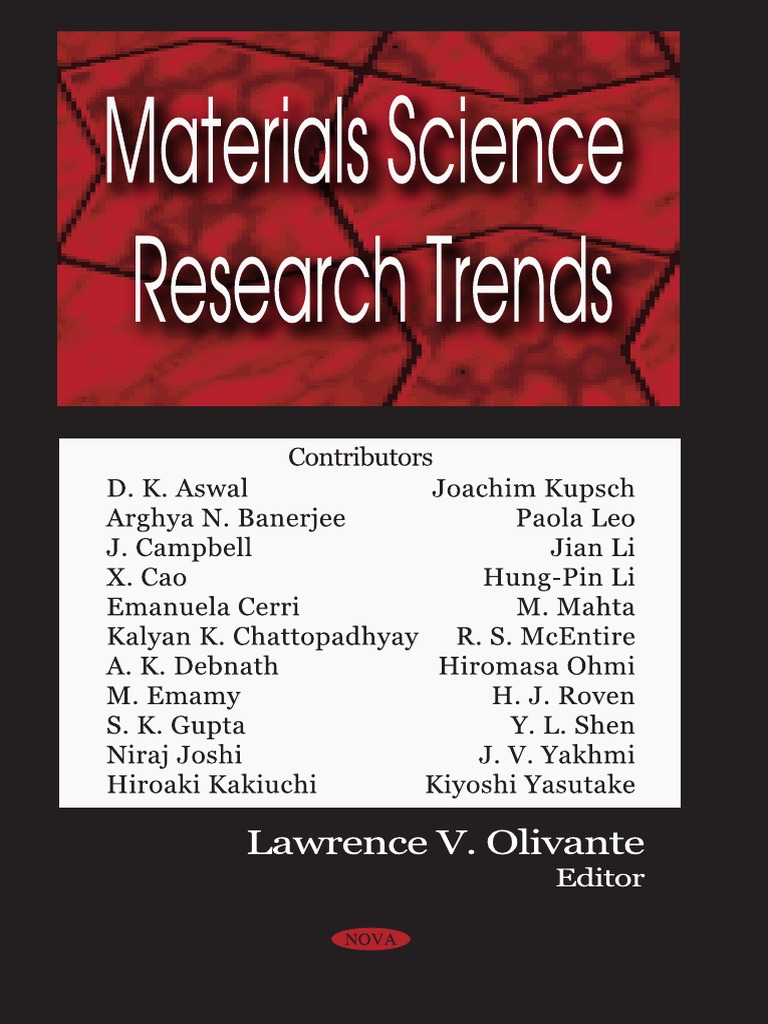 Materials Science Research Trends PDF | PDF | Doping
