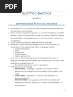 Glottodidactics (Midterm 1)